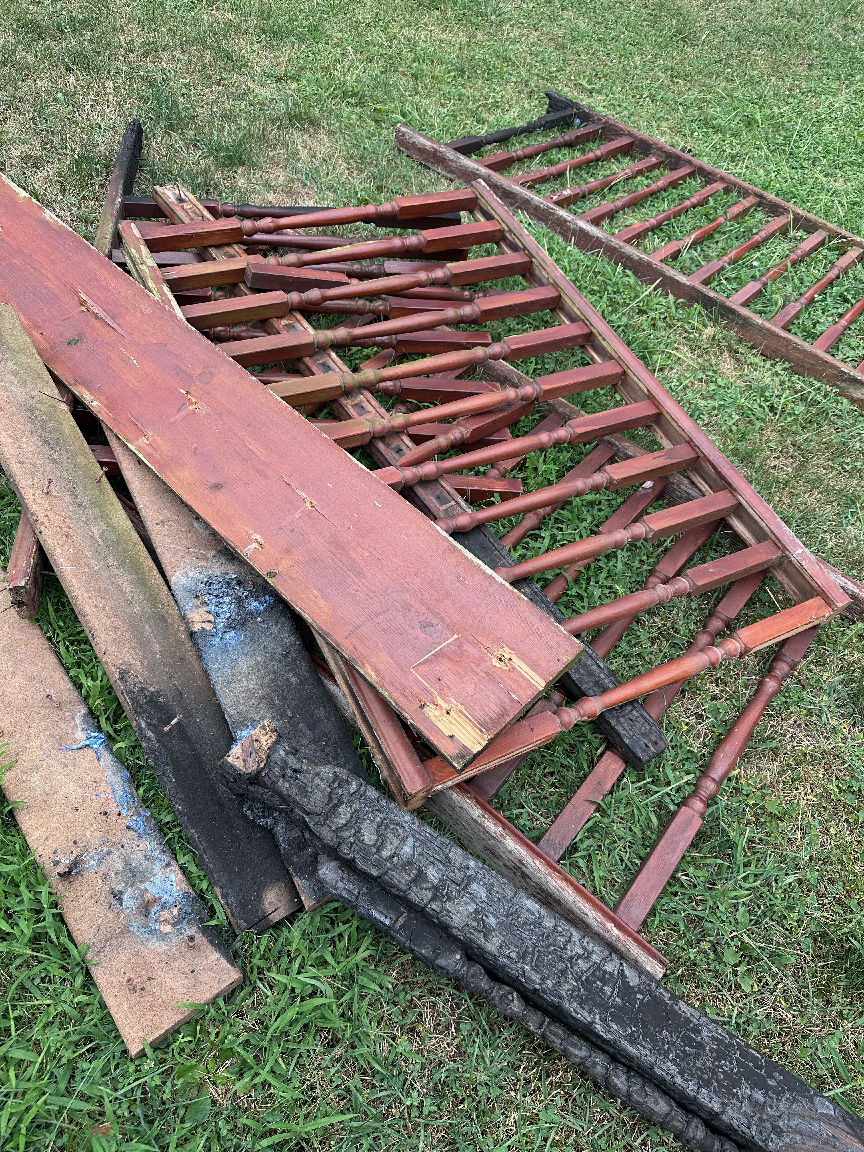 The old railing had to go.